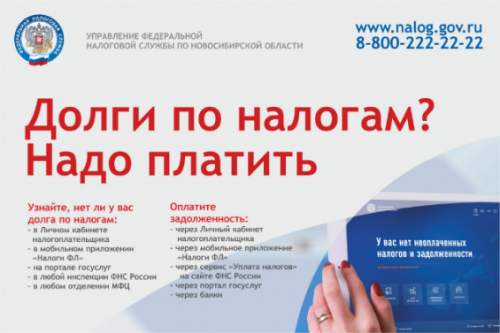 Узнайте, нет ли у Вас долга по налогам?